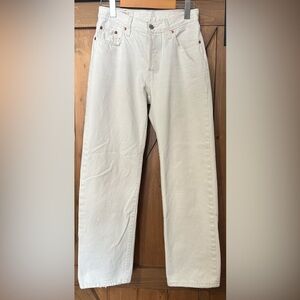 Levi's Women's Straight-Leg Jeans in Cream White